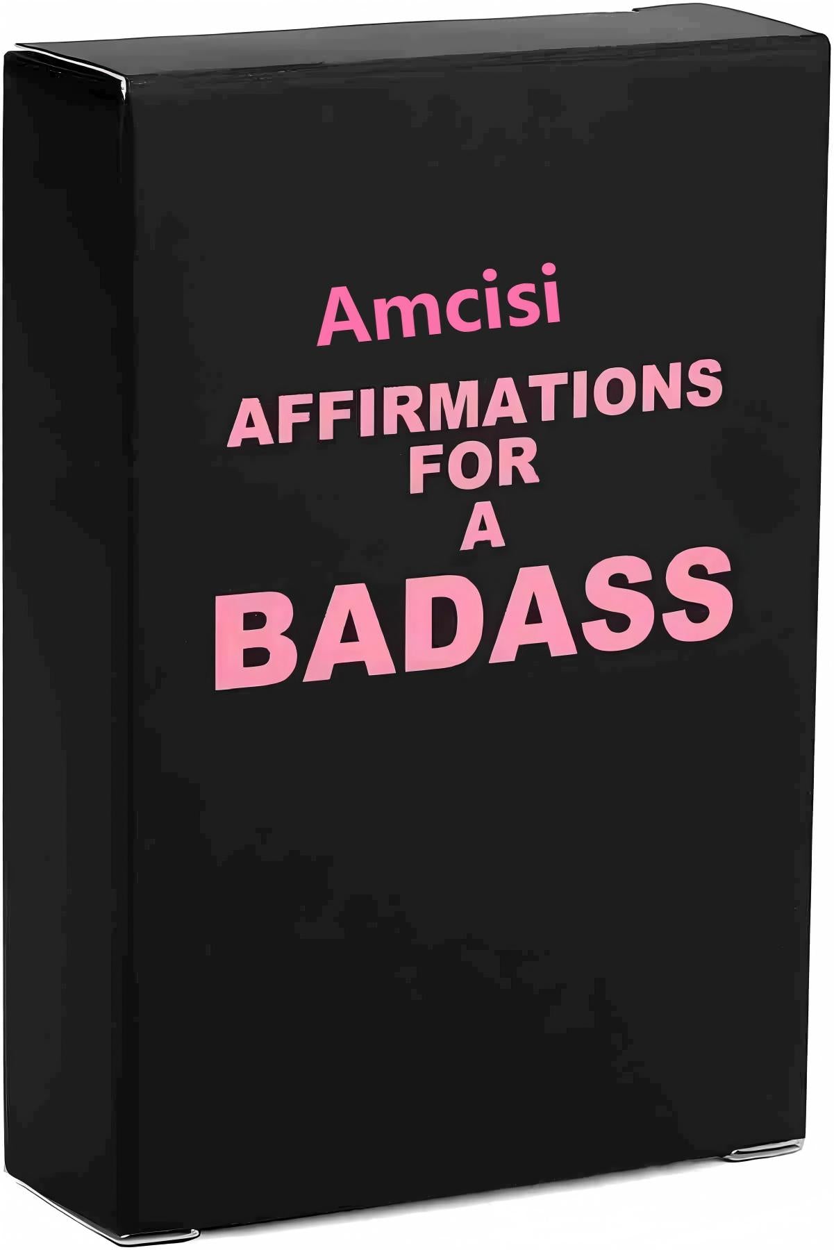 Amcisi Badass Affirmation Cards - Daily Motivational and Inspirational Cards, Birthday Gifts for Women Her,Funny Gift Ideas for Friends