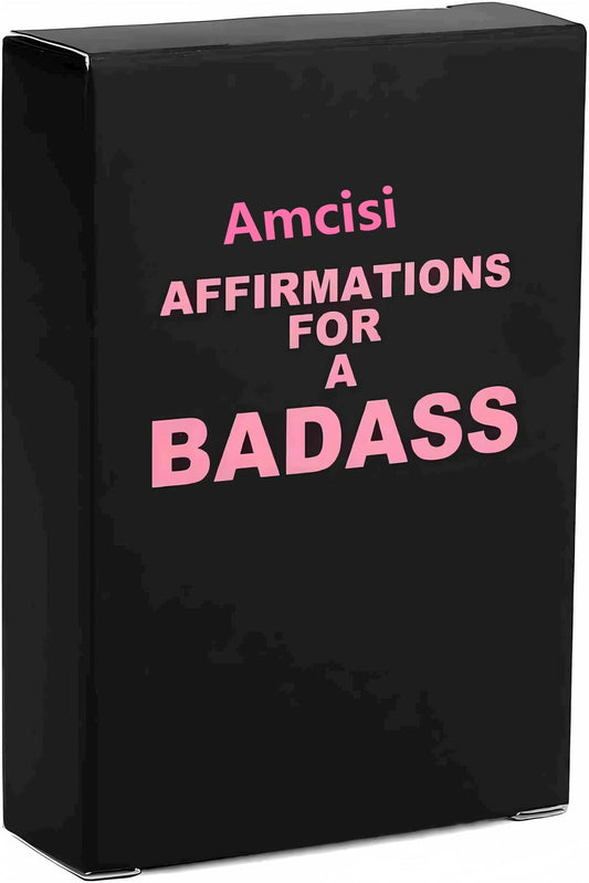 Amcisi Badass Affirmation Cards - Daily Motivational and Inspirational Cards, Birthday Gifts for Women Her,Funny Gift Ideas for Friends