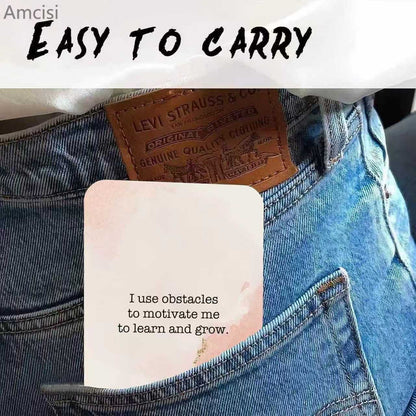 Amcisi Badass Affirmation Cards - Daily Motivational and Inspirational Cards, Birthday Gifts for Women Her,Funny Gift Ideas for Friends