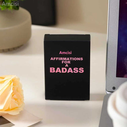 Amcisi Badass Affirmation Cards - Daily Motivational and Inspirational Cards, Birthday Gifts for Women Her,Funny Gift Ideas for Friends