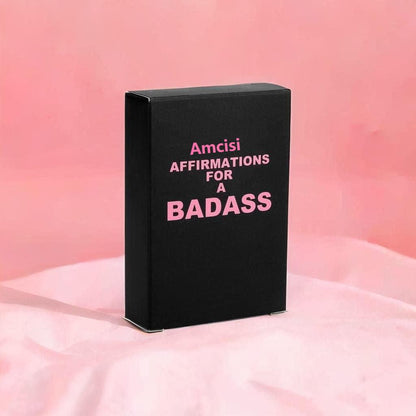 Amcisi Badass Affirmation Cards - Daily Motivational and Inspirational Cards, Birthday Gifts for Women Her,Funny Gift Ideas for Friends