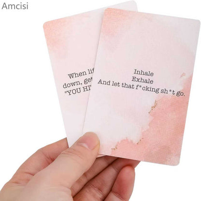 Amcisi Badass Affirmation Cards - Daily Motivational and Inspirational Cards, Birthday Gifts for Women Her,Funny Gift Ideas for Friends